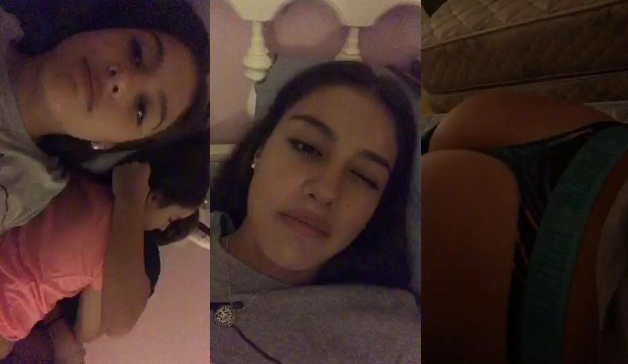 modelando su hermoso culo de infarto en videollamada