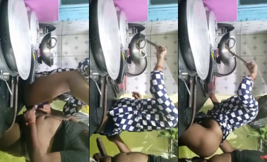 hombre maduro se queda a solas con su sobrina y se la coge en la cocina