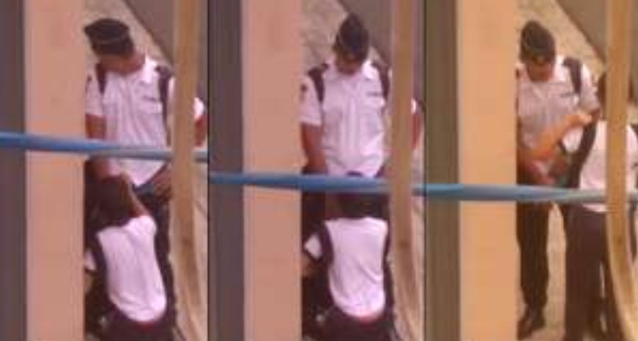 estudiante es grabada dandole una buena mamada a su amigo