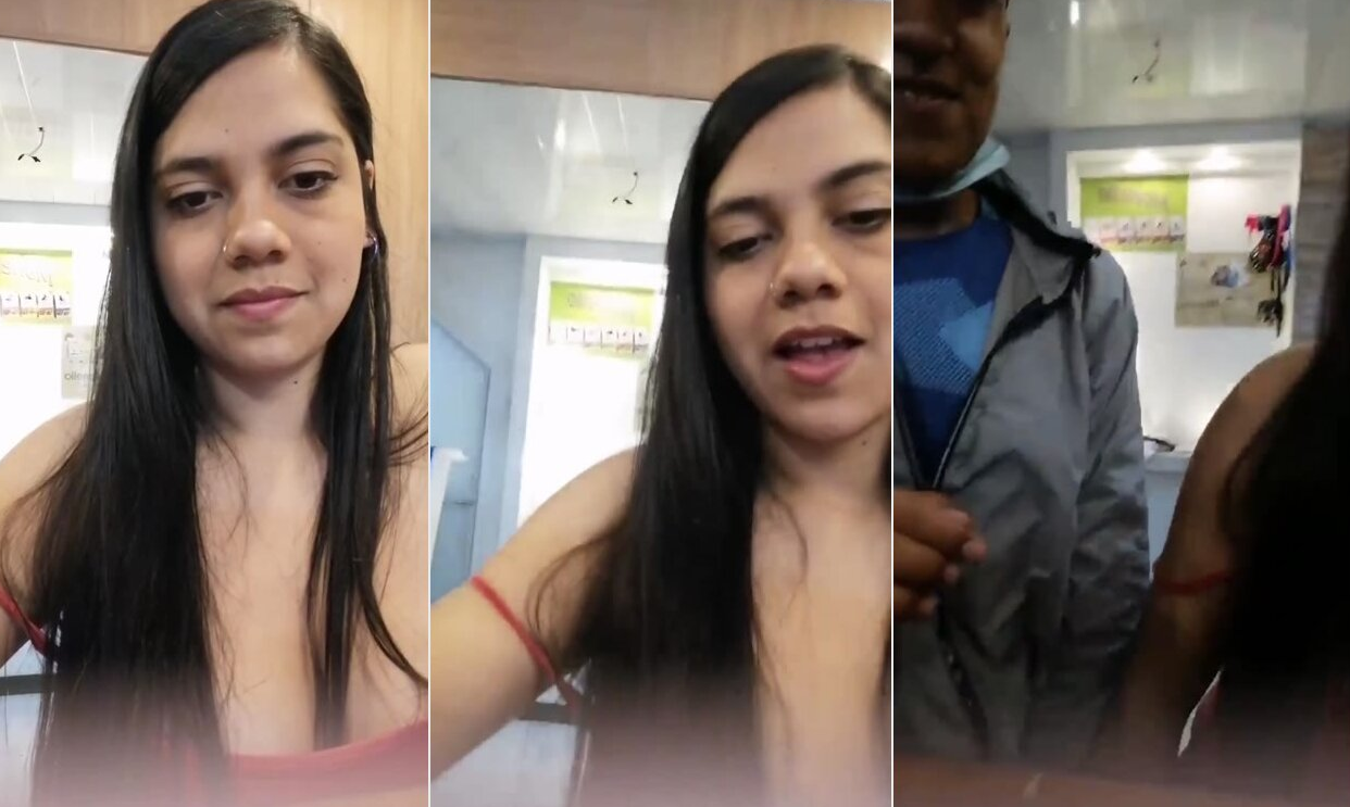 Empleada de veterinaria se la chupa a su jefe pero lo graba