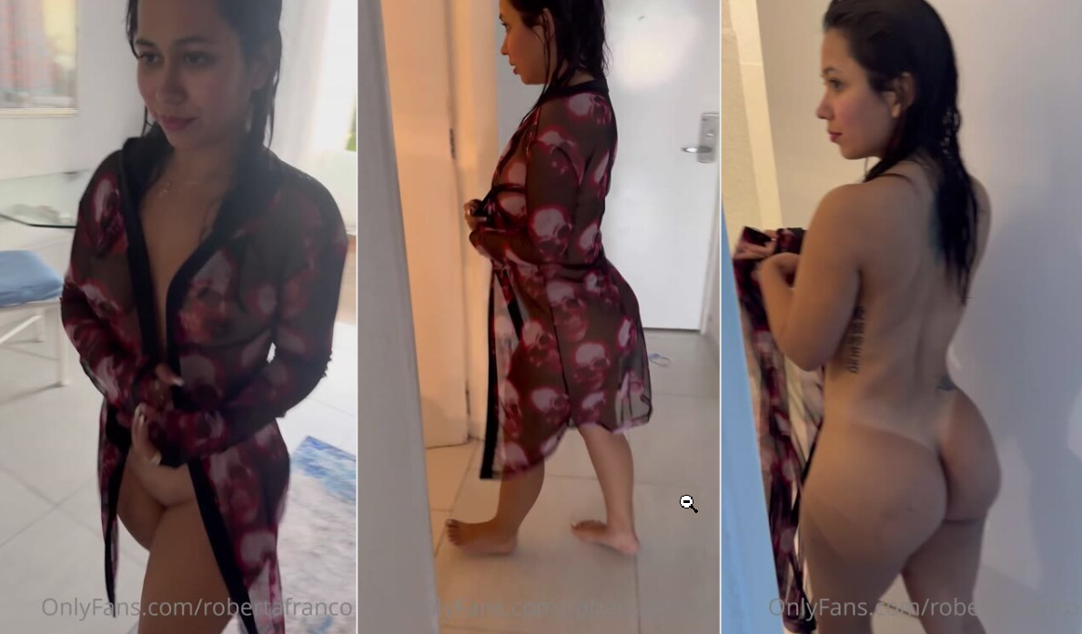 robertita franco se deja grabar en la intimidad de su casa y sin maquillaje