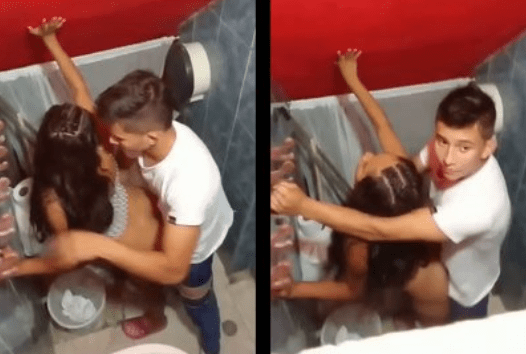 Cogiendo en el baño a una chava ebria