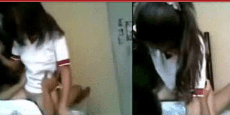 Morrita colegiala mexicana cabalgando verga como toda una experta en la cama