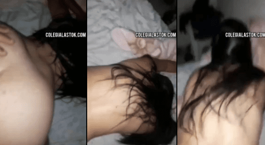 Colegiala obedece orden de ponerse en cuatro