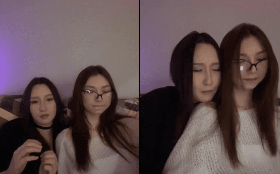 hermosas teens se ponen cariñosas