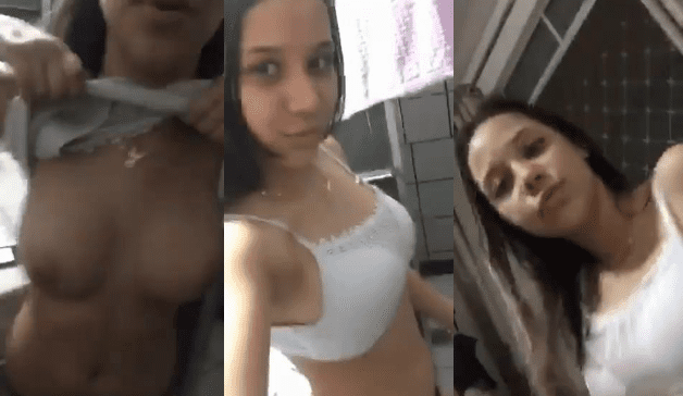 Hermosa teen se pone traviesa y enseña de mas a sus amigos