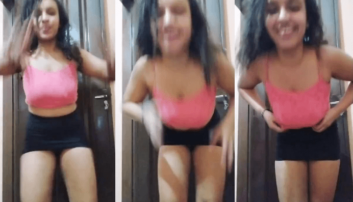 El baile se pone cada vez mas caliente y ella le encanta grabarse