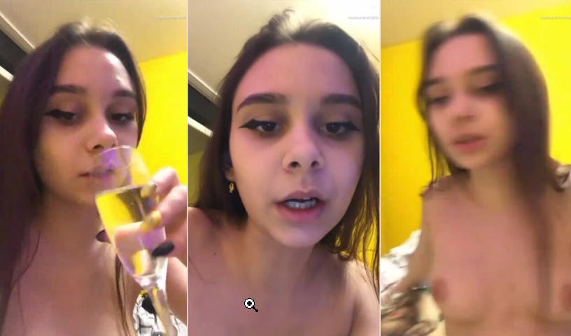 Amiga borracha hace videollamada desnuda y se toca frente a todos xD