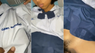 estudiante peludita se deja coger por uno de sus compañeros