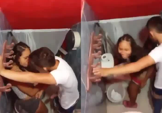 graban a morrita borracha en el baño del colegio cogiendo con uno de sus compañeros