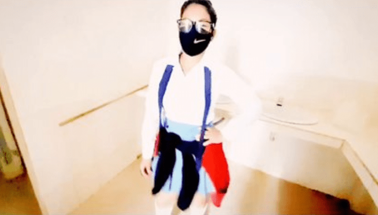 llegando de la prepa la colegiala culona se deja coger